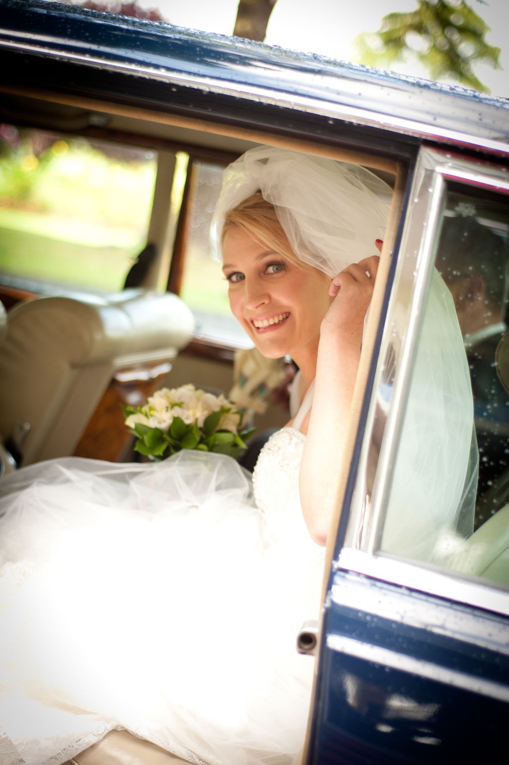 Beautiful bride on her way to the chapel in Kildar