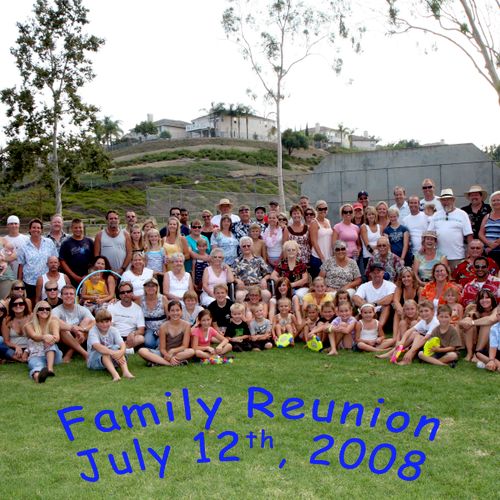 Fun Family Reunion - park setup