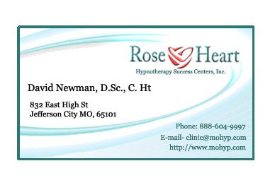 Dr. Newman's business card with full contact infor