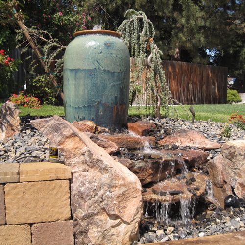 Disappearing water features are easy to maintain a