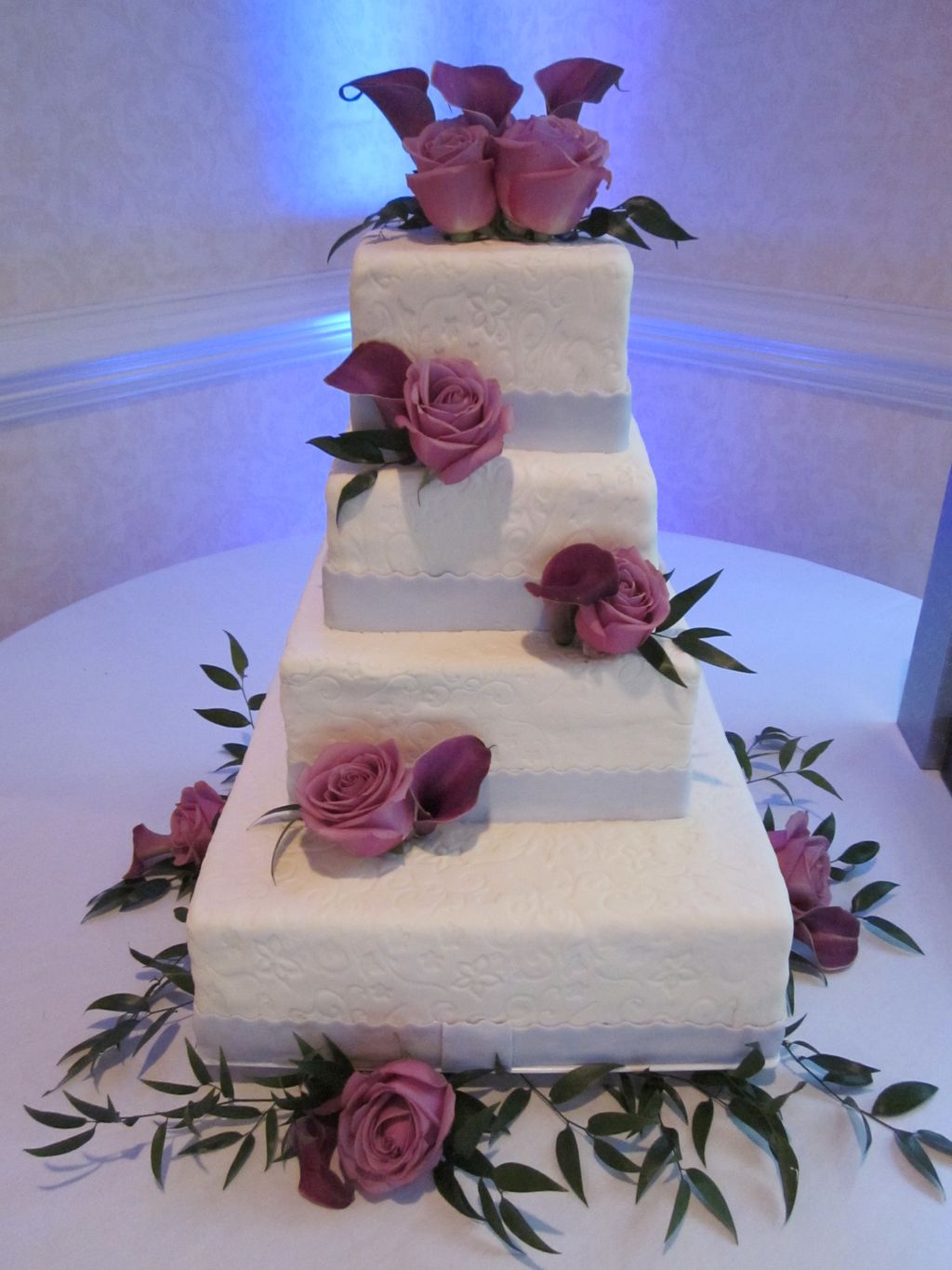 Lavender & Lace Wedding Cake