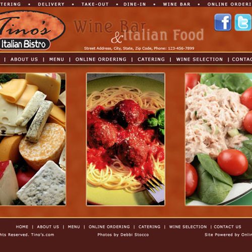 Restaurant Web site with online ordering - http://