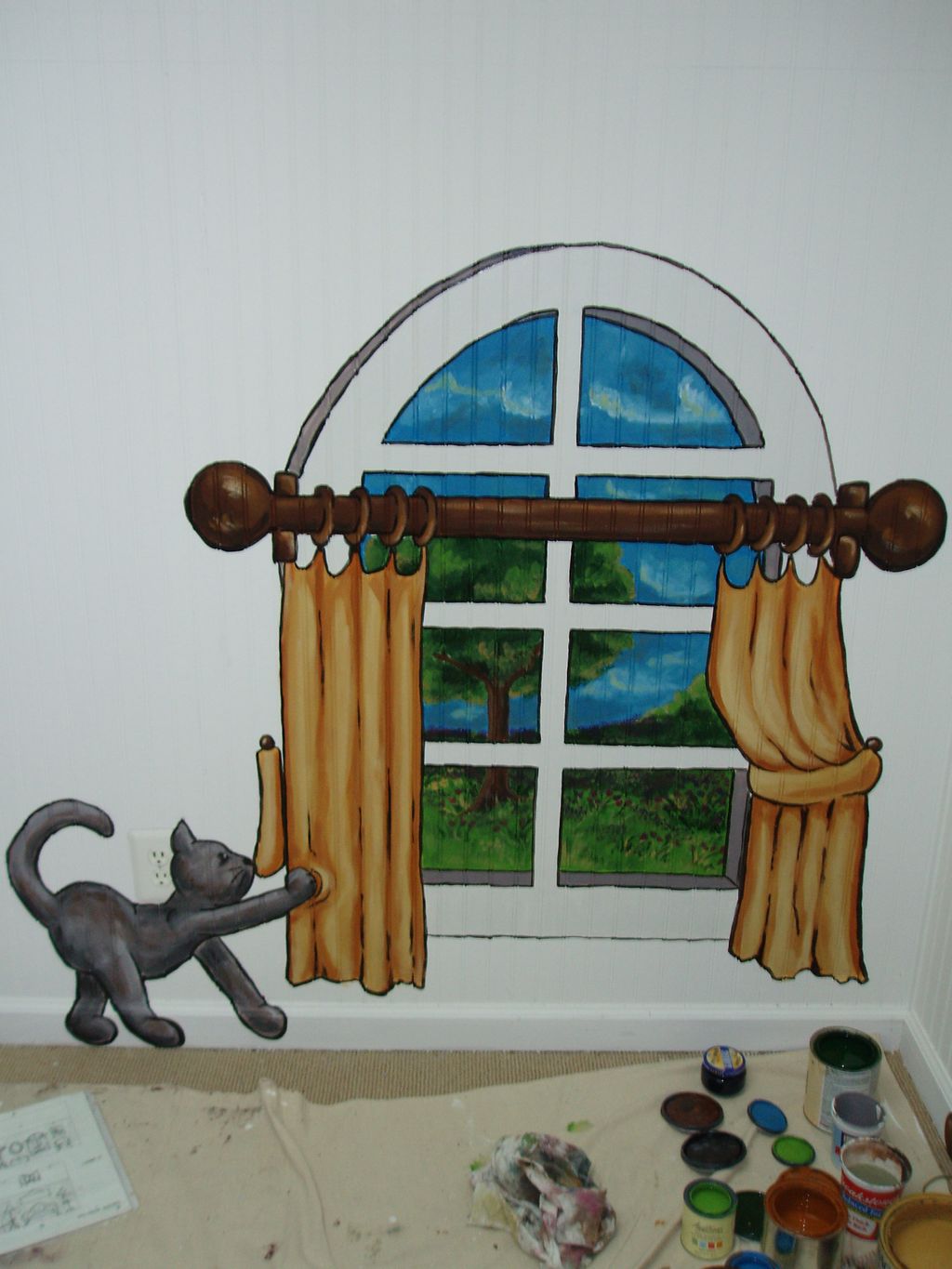 Children's room mural