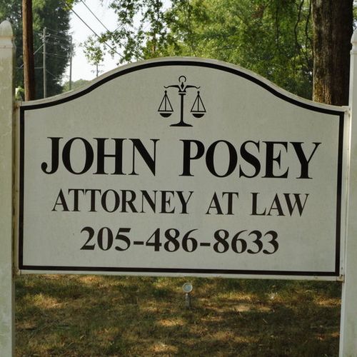 John Posey 
Attorney at Law
205-486-8633