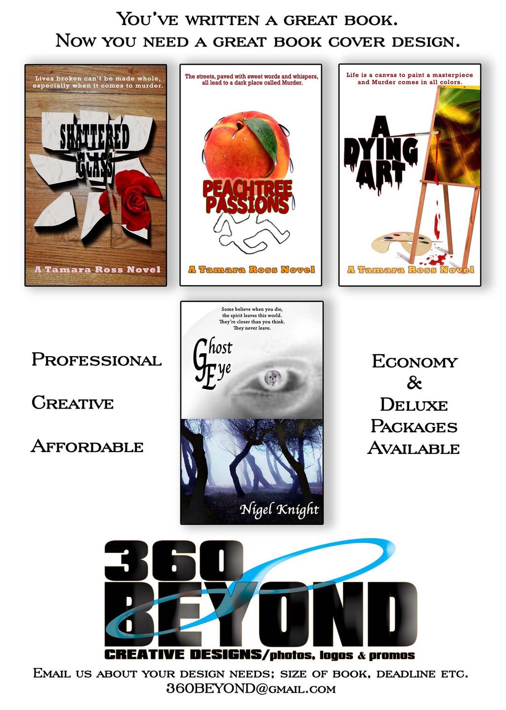 Book Cover Designs!
Your exciting new publishing p