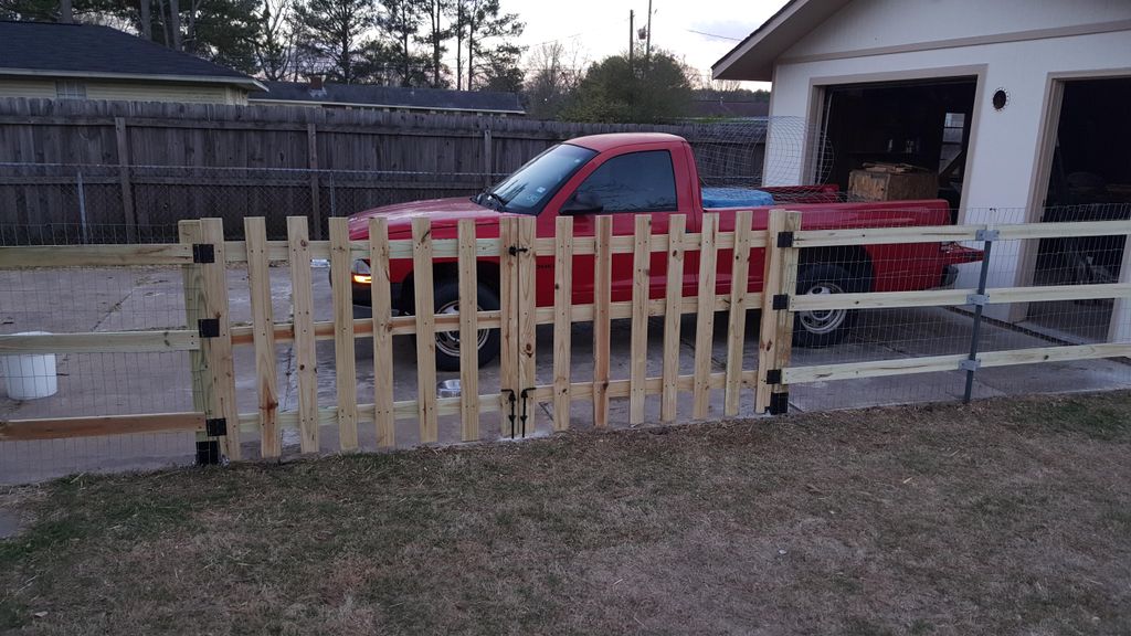 fence and gate installed 