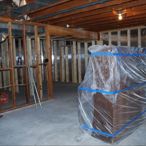 #1 BEFORE
Primed and painted entire basement.  Wal