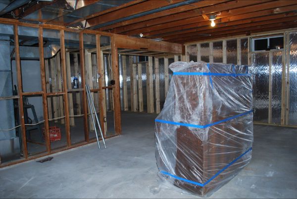 #1 BEFORE
Primed and painted entire basement.  Wal