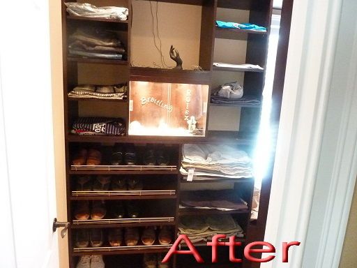 His Custom closet After