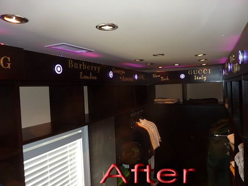 His Custom closet After