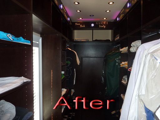 His Custom closet After