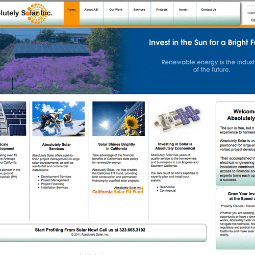 Absolutely Solar Website
