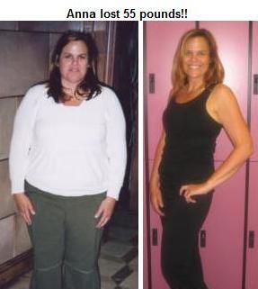 Anna lost 55 pounds training with me!