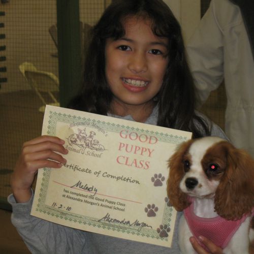 "Melody" graduates from Good Puppy Class!