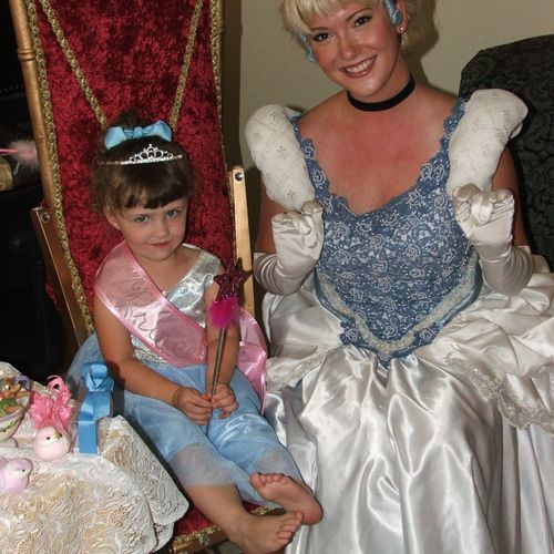 Cinderella makes a birthday girl's dream come true