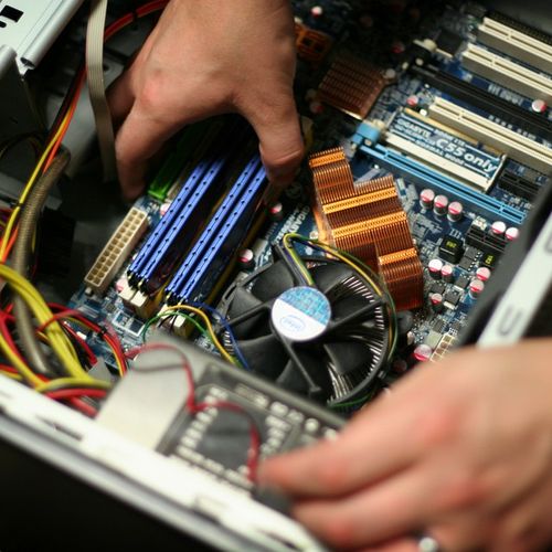 Local technician replacing memory plus completing 