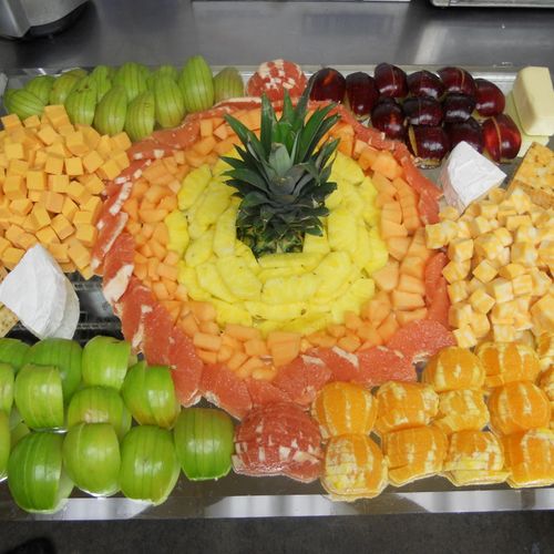 Fresh fruit and cheese Platters not only are beaut