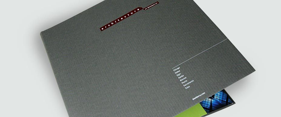 marketing materials for an architectural firm