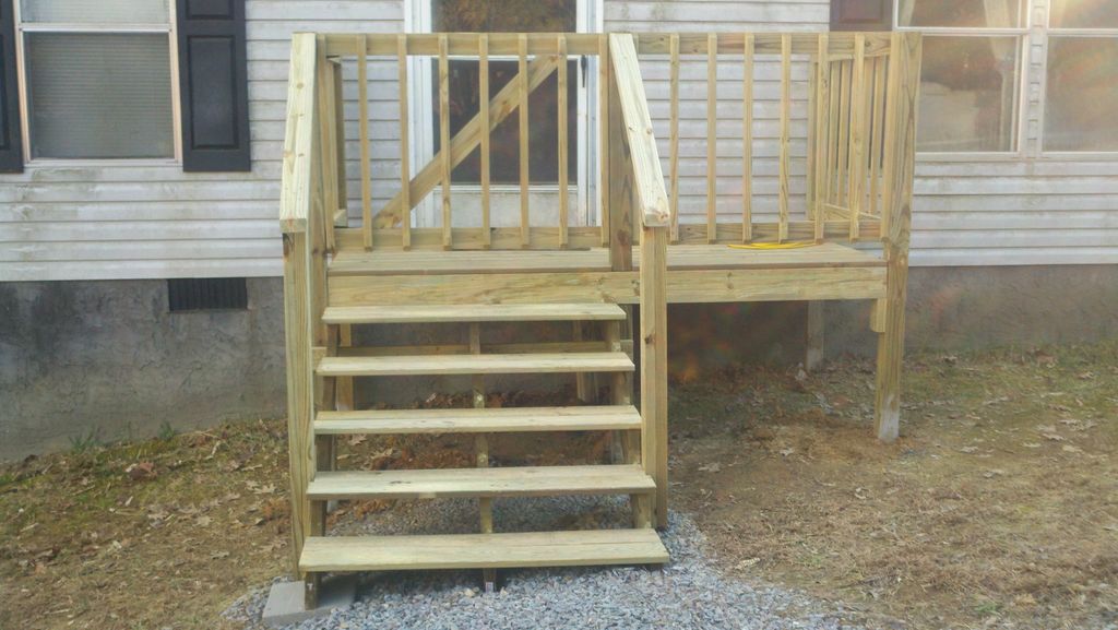 The gated front porch prevents any escapes.