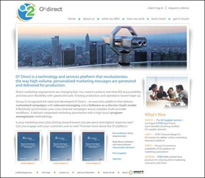 Website Design, Digital Illustrations for Group O2