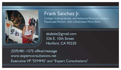 Here is a networking card, I made for myself.