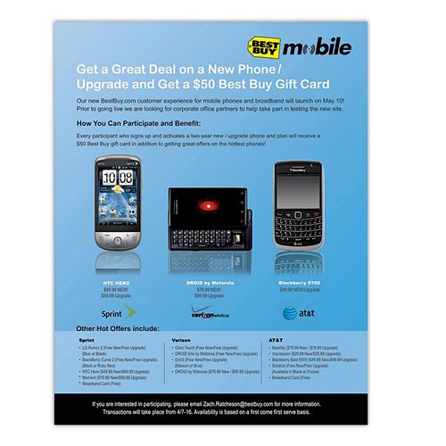 Best Buy Phone Sales Flier