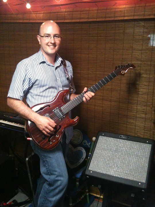 This is my custom guitar and a blues jr. amp that 