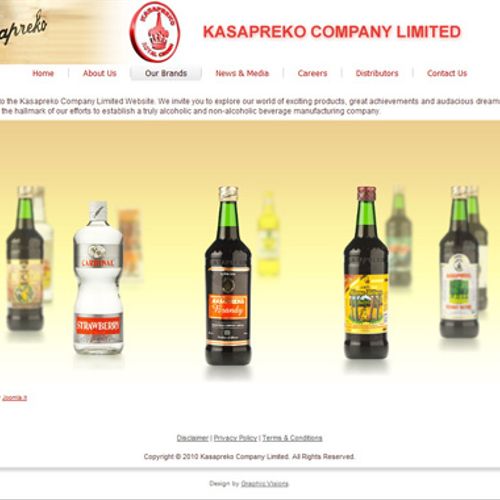 Kasapreko Company Ltd. Content Management System -