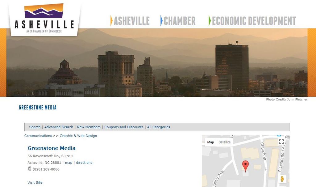Greenstone Media is a member of the Asheville Cham
