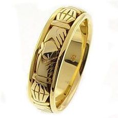 Claddagh Wedding Band Ring