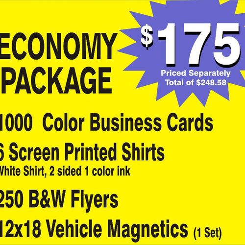 Economy small business packages. If you are a smal
