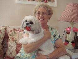Sweet Host Katie and her dog Sugar.