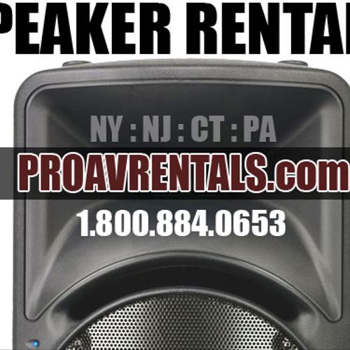 Speaker Rentals - New York, Brooklyn, Queens