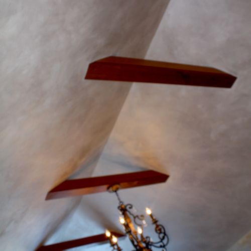 Metallic faux finisses ceiling