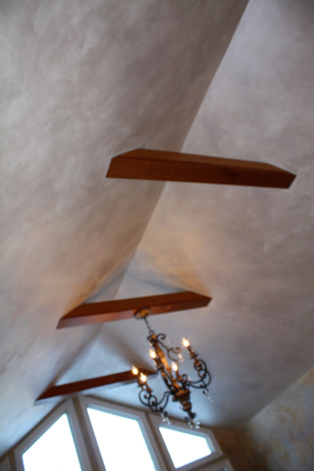 Metallic faux finisses ceiling
