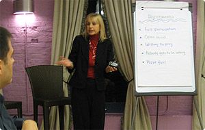Facilitating a group coaching session for entrepre