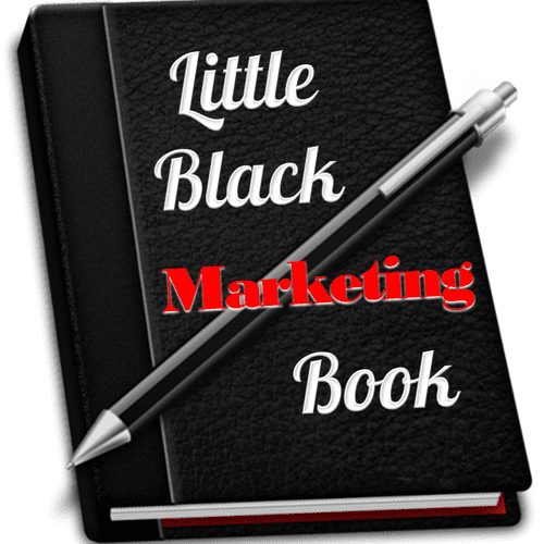 Your custom "Little Black Marketing Book" contains