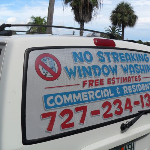 No Streaking window washing Pinellas