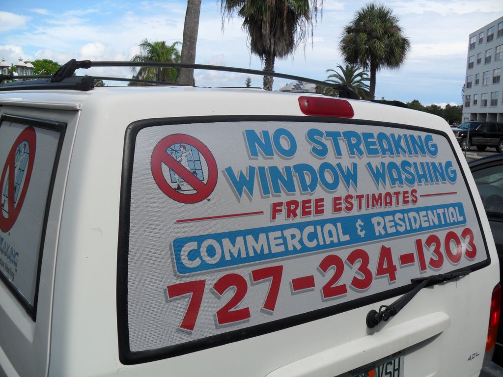 No Streaking window washing Pinellas
