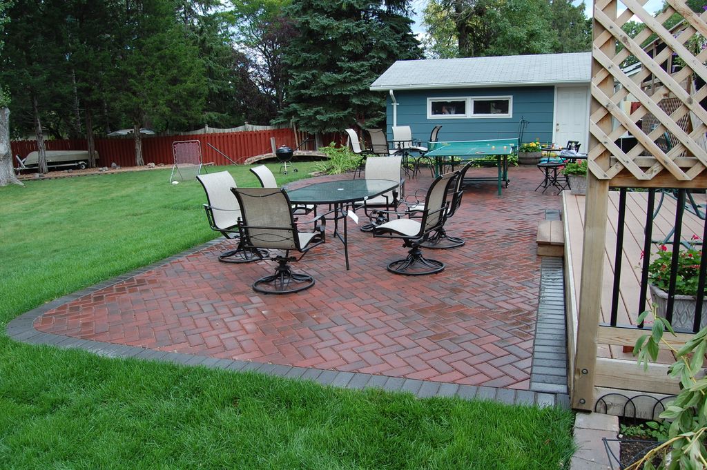 Finished 1,000 sq ft patio.