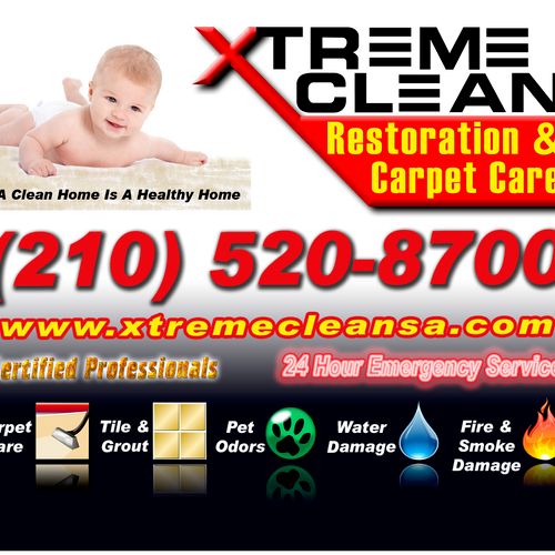 Xtreme Clean for all of your cleaning and restorat