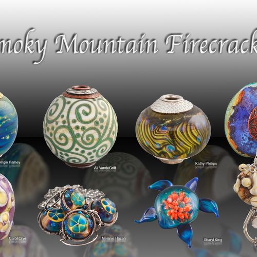 Front of postcard design for Smoky Mountain Firecr