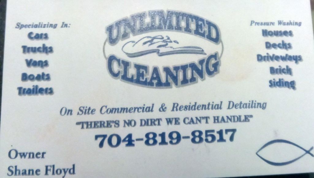 unlimited cleaning( car detailing & pressure wash)