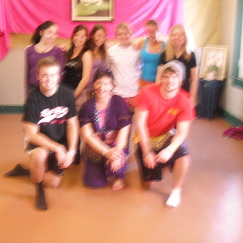 Bellydancing class at the "Lotus-Living Arts Studi