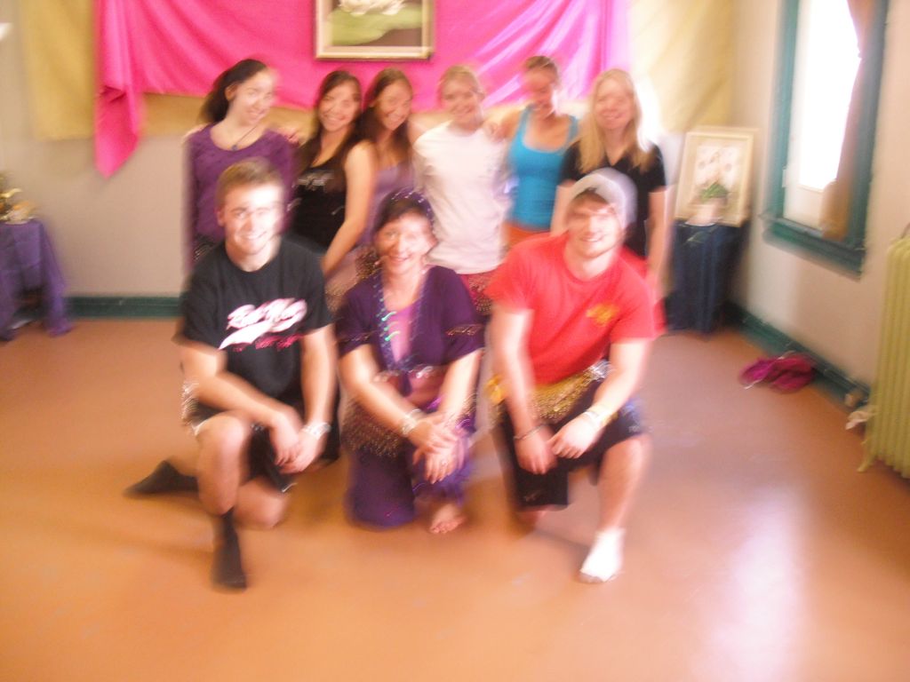 Bellydancing class at the "Lotus-Living Arts Studi