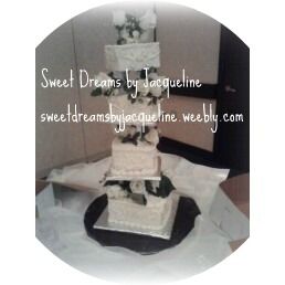 Mini wedding 4 tier 4 different flavors