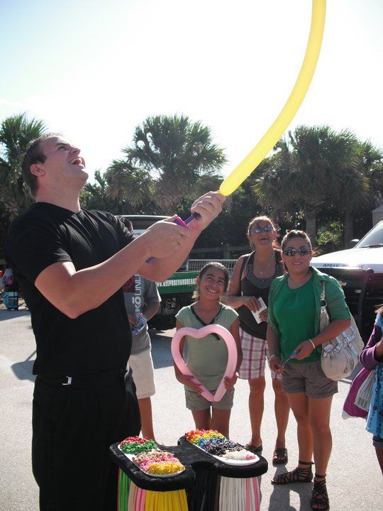 Kids of all ages will love the magic and balloons 