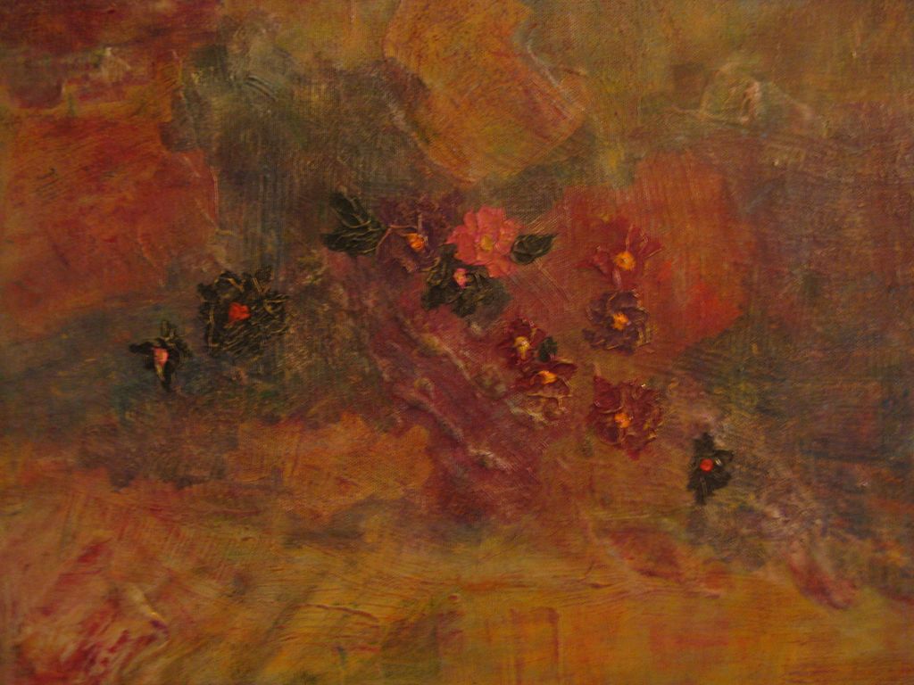 'Floating Flowers'
Mixed media on stretched canvas