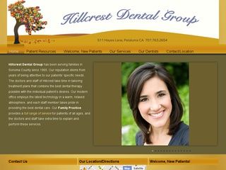 WEBSITE PORTFOLIO: Dental office site; slideshow, 