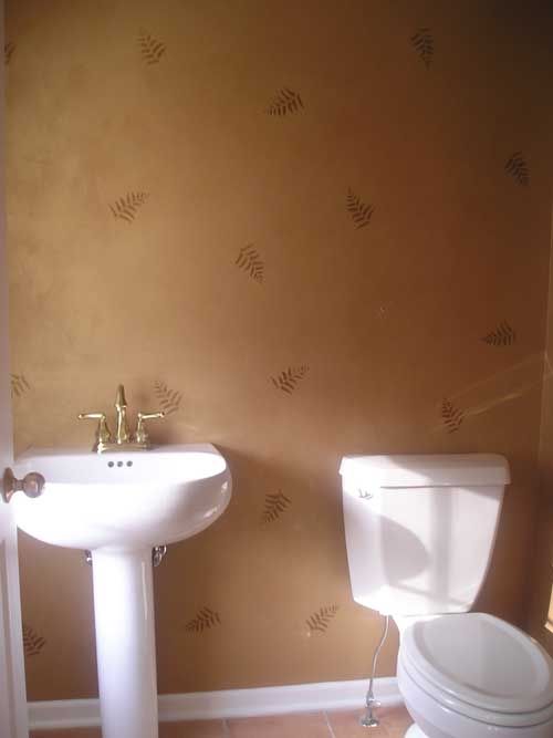 jewelstone finish in powder room